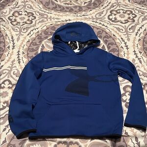 Under Armour Blue Hoodie with Black Pattern